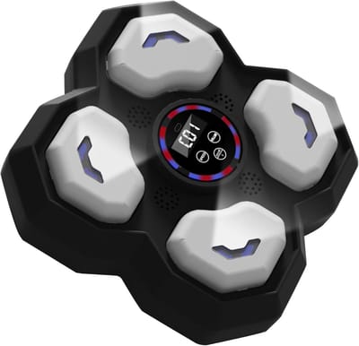 Slimme Bokstrainer - Indoor Trainingsapparaat - Interactieve Fitness - Muziek Geïntegreerd - 31cm Breed - Zwart