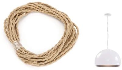 Allecto - Vintage Elektrische Kabel van Hennep - 5m Kroonluchterkabel met Robuuste Constructie