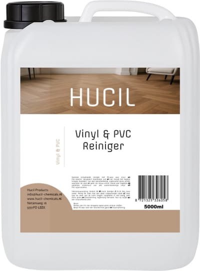 Hucil Vinyl & PVC Reiniger - Vloerreiniger met PE-wax tegen krasjes - Reinigt, Herstelt en Beschermt - Vloerreinigingsmiddel