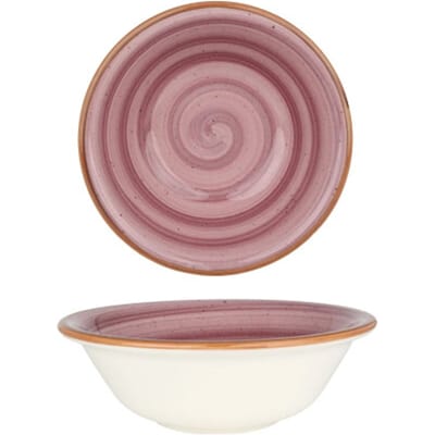 Bonna Kommetje - Aura Blackberry - Porselein - 16 cm (400cc) - set van 6