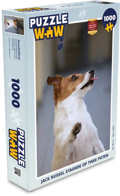 Puzzel Jack Russel staande op twee poten - Legpuzzel - Puzzel 1000 stukjes volwassenen