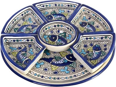 8 delig Tapas schaal Poisson Ø 30 cm | TS.AD.35 | Dishes & Deco