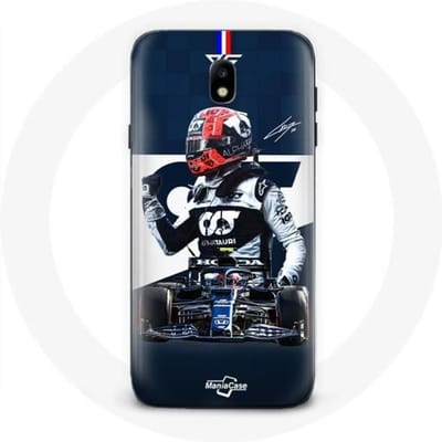 Samsung Galaxy J3 2017 Hoesje Formule 1 Max Verstappen F1 Racing Driver Blauw blauw