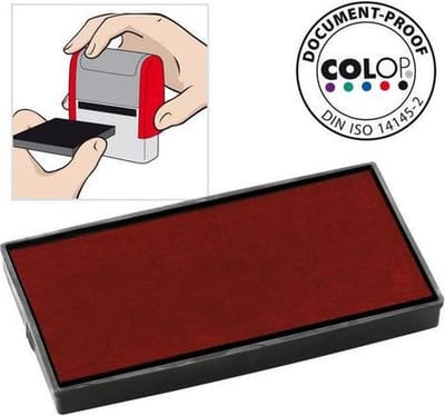 Colop Reserve kussen t.b.v. zelfinktende stempels E/50 rood voor Printer 50 Microban (pak 2 stuks)