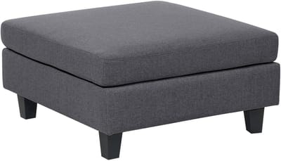 UNSTAD - Hocker - Donkergrijs - Polyester
