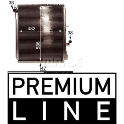 Radiator, motorkoeling MAHLE CR 215 000P