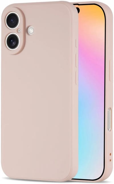 Hoesje met Camera Bescherming Geschikt voor Apple iPhone 16 | Back Cover | Dun | Flexibel TPU | Roze
