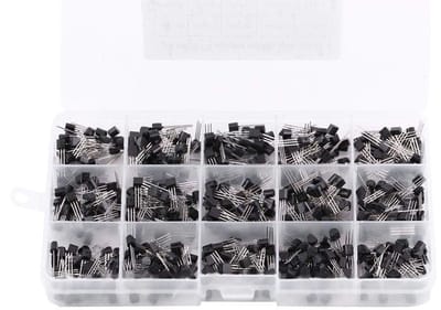 Transistor Assortiment Kit - Halfgeleider Componenten - Elektronica Projecten - 15 Verschillende Types - 600 Stuks - Niet Van Toepassing
