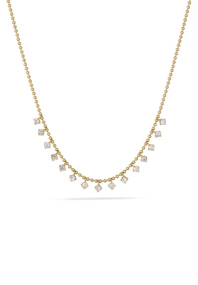 Elli PREMIUM - Halsketting - Ketting Dames Bal Ketting Zirkonia Diamant Geslepen Wit 925 Sterling Zilver 40 cm -