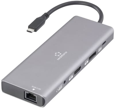 Renkforce USB-C dockingstation RF-DKS-905 10-in-1 8K PD 3.1 Geschikt voor merk (dockingstation): Universeel USB-C Power Delivery