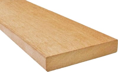 Terrasplanken Hout - Buitenplanken Tuin - Terras Bouwen - Duurzaam Garapa Hout - 145 mm Breed - Geelbruin