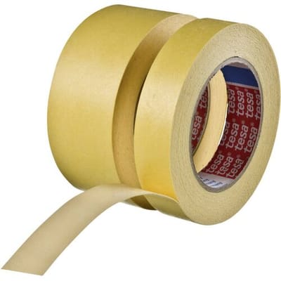 tesa 04434-00004-00 Afdektape tesakrepp Geel (l x b) 10 m x 19 mm 1 stuk(s)