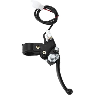 22mm Poignée Levier Embrayage Frein Droit avec Câble pour Mini Quads VTT 2 Temps 47CC 49CC black