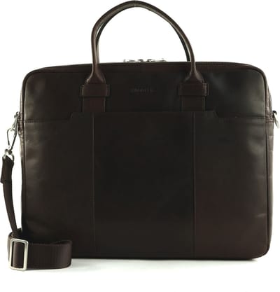 SADDLER Afzonderlijke gevallen Business tas met laptopvak Vadstena Computer Bag Dark Brown Donkerbruin