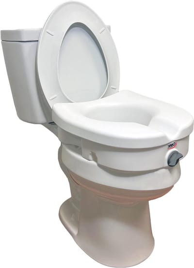 Toiletverhoger - Verhoogd Toilet - Meer Comfort - Eenvoudig Bevestigen - 127 cm Hoog - Wit