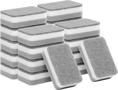 Keuken Schoonmaak Sponsen, 24 Stuks, Krasvrije Afwas Pads, Geurvrije Schuurpads voor Borden en Badkamer, Ideaal voor Vaatwassen en Schoonmaken