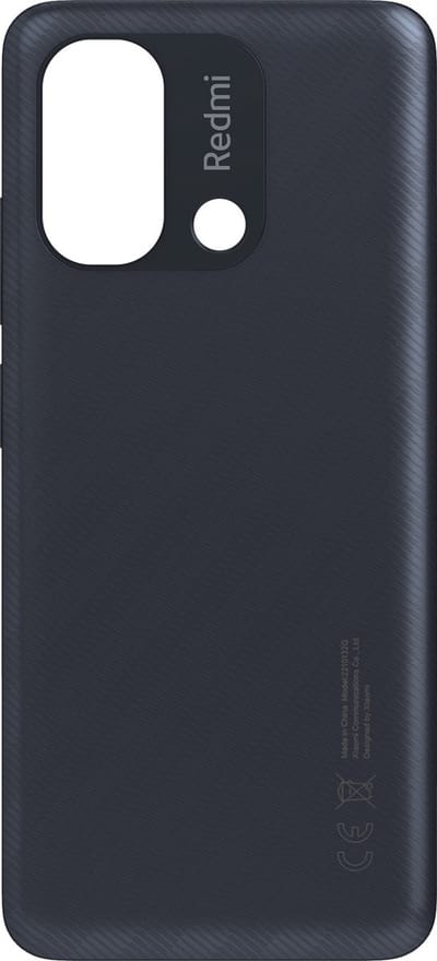 Xiaomi, Origineel Xiaomi Redmi 12C achterglas - Grafiet (Service Pack), Zwart