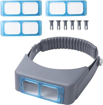 Professionele hoofdband vergrootglas met dubbele lens voor reparatie en ambachten