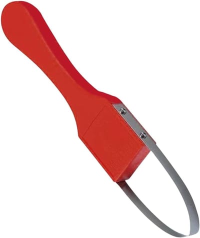 Handmatig onkruidgereedschap - Wiedschop gazon - Tuinonderhoud - Multifunctioneel ontwerp - 24 x 5.5 cm - Rood