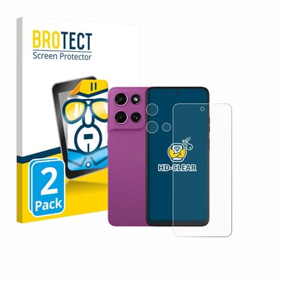 BROTECT - Screenprotector voor Motorola Moto G (2026) (Voor+Camera) - Folie Beschermfolie transparant 2 Stuks