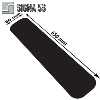 SIGNA 5S Vloermarkering ID 80 - 80x650mm Zwart - Duurzaam PVC