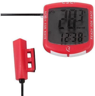 RFR Fietscomputer CYCLING COMPUTER CMPT RED/WHITE