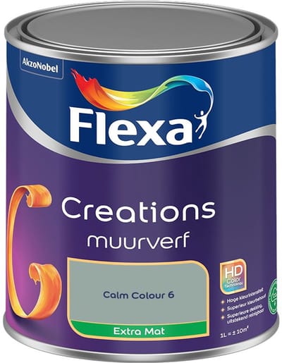 Flexa - Creations Muurverf Extra Mat - Calm Colour 6 - Mengverf - 1 L