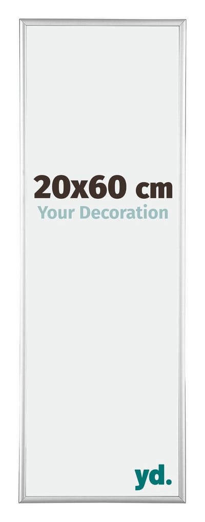 Your Decoration - Fotolijst 20x60 cm - Aluminium - Zilver Hoogglans - Kent