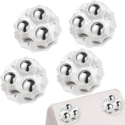Set van 4 Zelfklevende Balwielen voor Meubels, 360-Graden Draaiwielen, Zware Belasting tot 150 kg, Ideaal voor Vloeren en Meubelverplaatsing