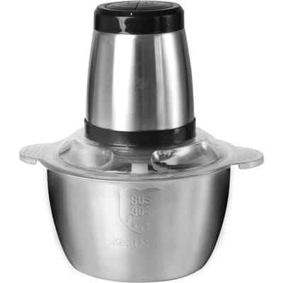 NIEUWE Voedselhakker Roestvrij Staal 2L Elektrische Keukenmachine Vleesmolen Blender Mixer Machine Keukenapparaten, EU Stekker EU Plug gray