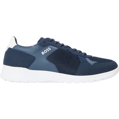 Boss Extreme-sneakers met logo voor heren (Donkerblauw)