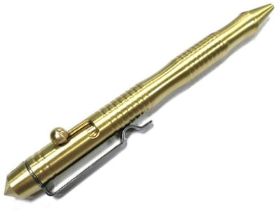 Dailygoods- Balpen Massief Messing - Intrekbare Vullingen - Draagbare Handtekening Pen - 0.5mm - Klassieke Stijl - Hoge Corrosiebestendigheid - Schrijfgerei