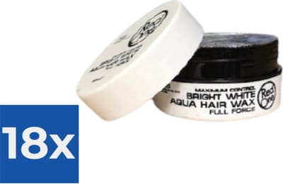 Red One Maximum Control Bright White Aqua Hair Wax 150 ml - Voordeelverpakking 18 stuks