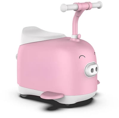 Rictor C8 Piggy Elektrische Kinderscooter – 5-Wiel Anti-Val Mechanisme – Opvouwbaar – Bellen & Audio Module – App Ouderbediening – Verstelbare LED Licht – 60kg – 5-12 jaar - Roze