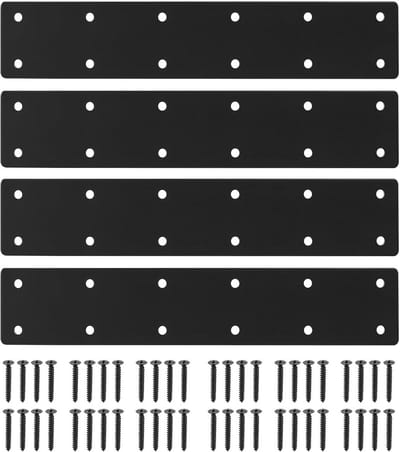 Solidchoice - 4 Stuks Vlakke Verbindingplaten voor Houtbewerking