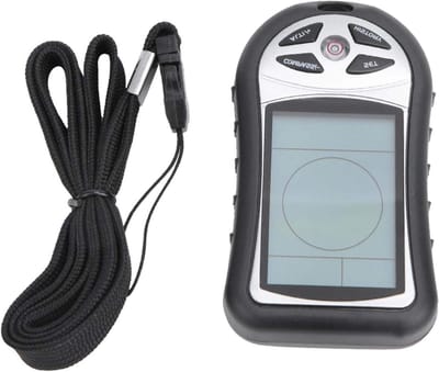 Digitale Hoogtemeter - Barometer Kompas - Buitenactiviteiten Navigatie - Multifunctioneel Weerstation - 9x5x2cm - Zwart