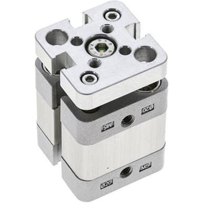 ISO 21287 Compacte Dubbelwerkende Cilinder 20-5mm - Magnetisch - Niet-roterend