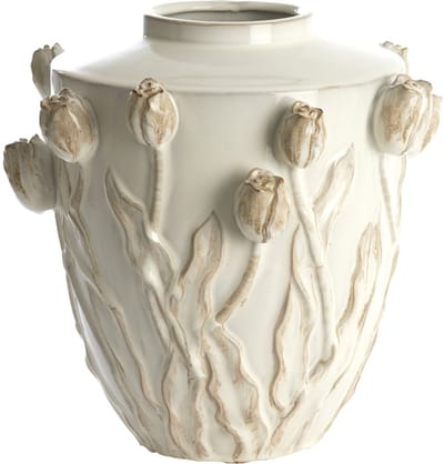 Light & Living JUANA keramiekvaas in crème – Ø36x36 cm
