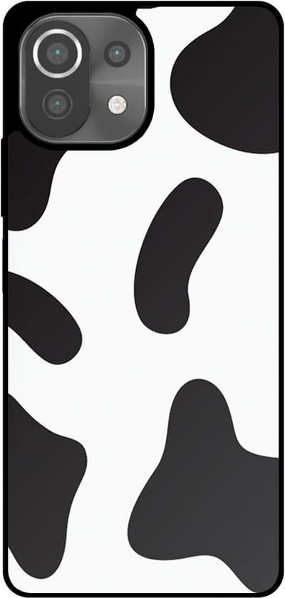 Smartphonica Telefoonhoesje Geschikt voor Xiaomi 11 Lite met Koeienvlekken Opdruk - TPU Backcover Case With Cow Patches Design geschikt voor Xiaomi 11 Lite