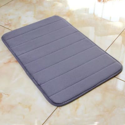 Effen Kleur Entree Deurmat Toilet Badkamer Absorberende Mat Memory Katoen Gevoerd Slaapkamer Tapijt 40 * 60cm