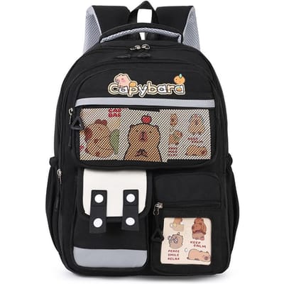 Cartable d'écolier primaire de dessin animé  Sac à dos  Léger  Grande capacité Résistant à l'usure Cartable pour enfants . gray