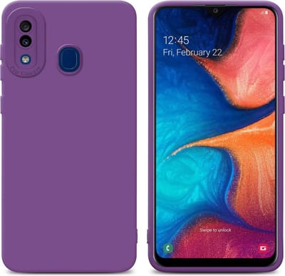 Cadorabo Hoesje geschikt voor Samsung Galaxy A20 / A30 / M10s in FLUID MAT PAARS - Beschermhoes gemaakt van flexibel TPU silicone Cover Fluid Case