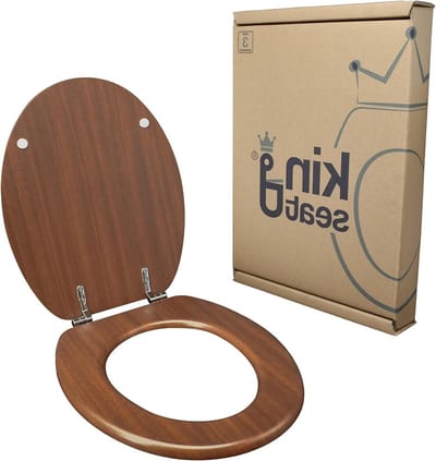 Wc-bril universeel hout walnoot