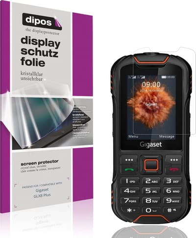 dipos – 4x Beschermfolie geschikt voor Gigaset GLX8 Plus | Krasbestendige & heldere Screenprotector Ultra-Thin