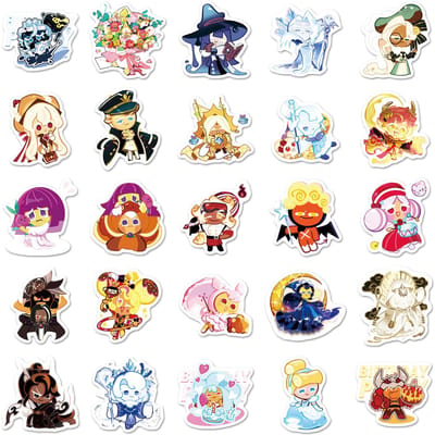 1050 Stuks Game Cookie Run Kingdom Graffiti Stickers Cartoon Schattig Persoonlijkheid Creatieve Decoratie Bureau Telefoonhoesje Notitieboek Sticker beige