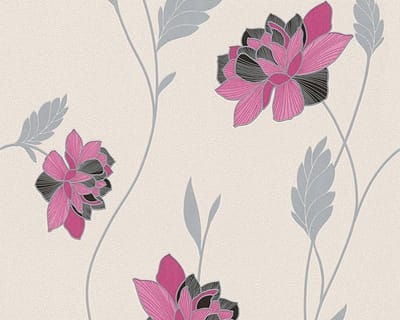 Roze bloemen behang AS Creation Atlanta Modern 95718-2