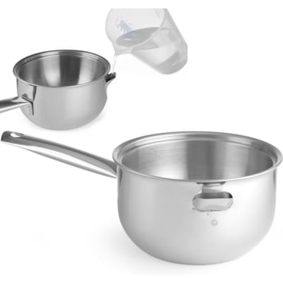 HENDI Bain-marie pan – dubbelwandig – 1 liter – 330x165x95 mm – roestvrij staal