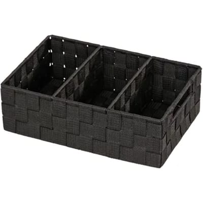 Wenko Organizer Adria 3-vaks 32x21x10cm Zwart