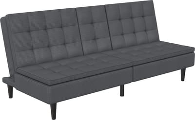 MAINE Slaapbank met Relaxfunctie - Antraciet Corduroy - 190 cm