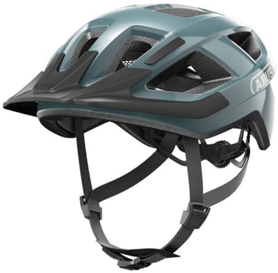 Fietshelm ABUS ADURO 3.0 LED glacier blue L - 58-62 cm - blauw - Geschikt voor gebruik op elektrische fietsen - stadsfietsen - 335 g